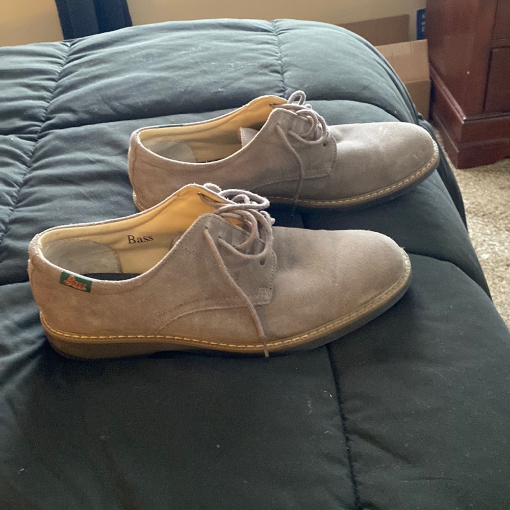 Bass shoes Grey in color size 10.
